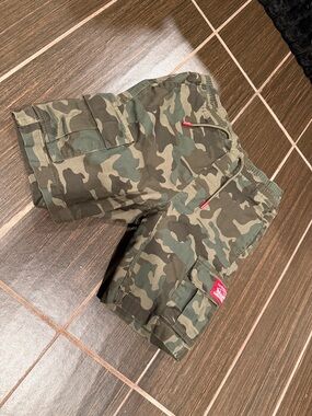 Levi's Boys Camo Cargo Shorts - Green/Brown